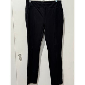Women's HILARY RADLEY Black seam detail stretch faux fly pull on Trousers S
